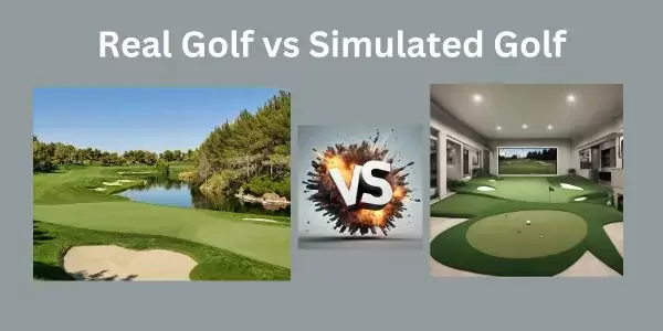 Real golf versus golf simulators