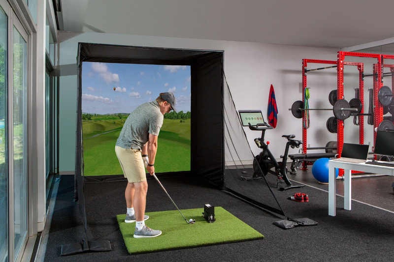 Garage Golf Simulator Gym