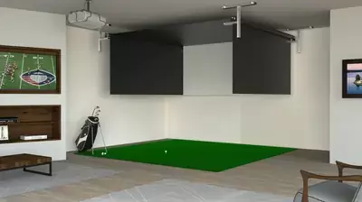 golf impact screen rolling up