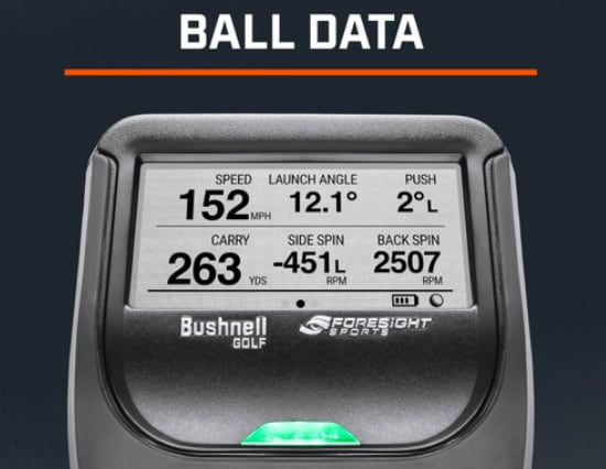 Bushnell Launch Monitor Data