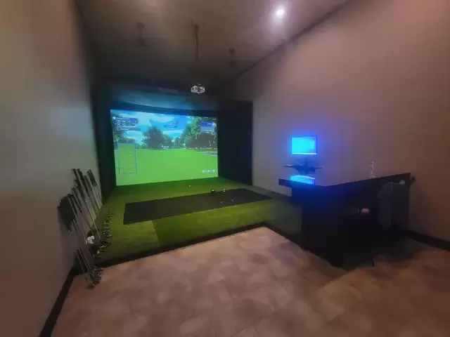 golf simulator completed install