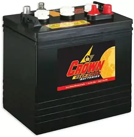 Crown 6 volt golf cart battery