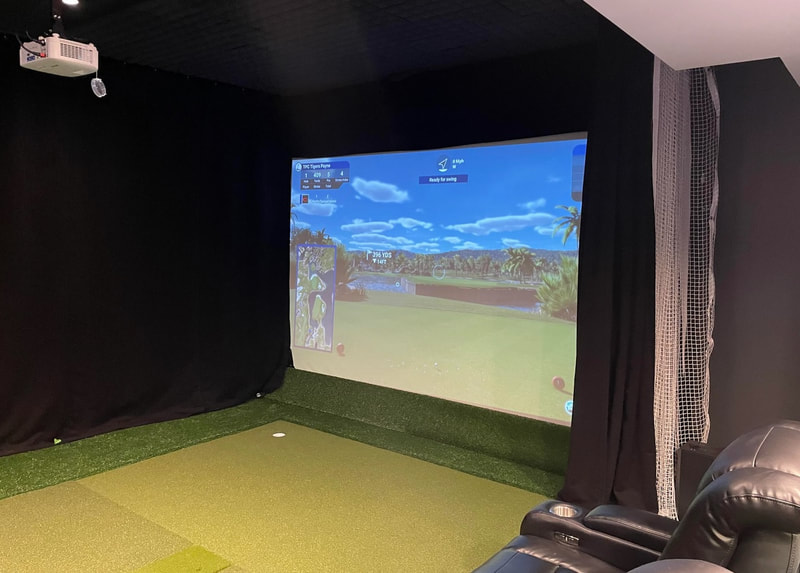 Indoor golf studio