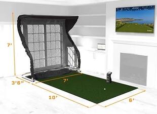 garage golf simulator space needs