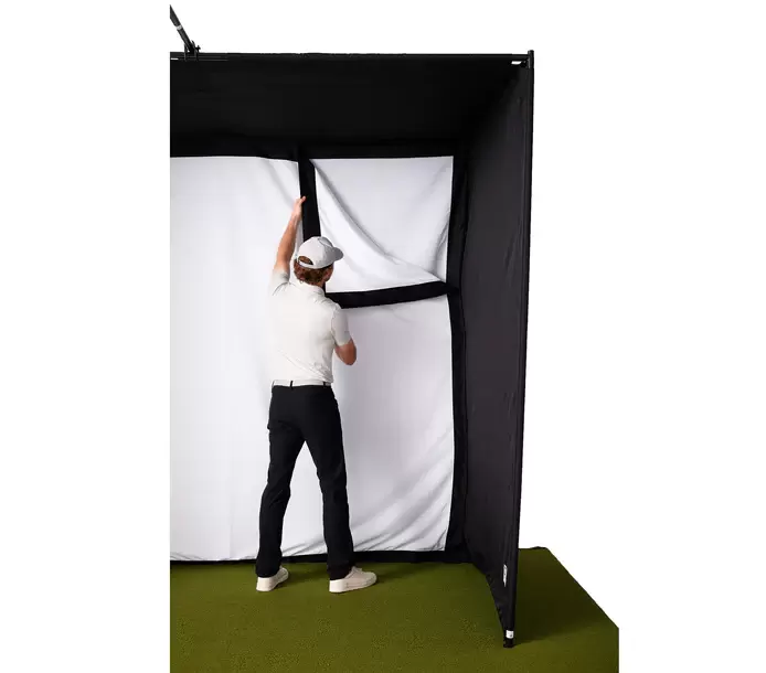 Hanging the golf impact screen