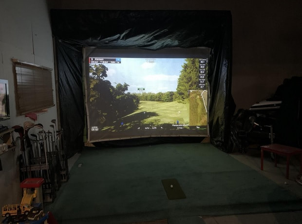 Home Golf Simulator Setup