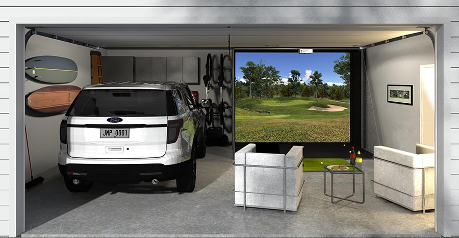Golf Simulator Garage Build
