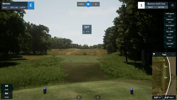 GSPro Golf Simulator Game Play