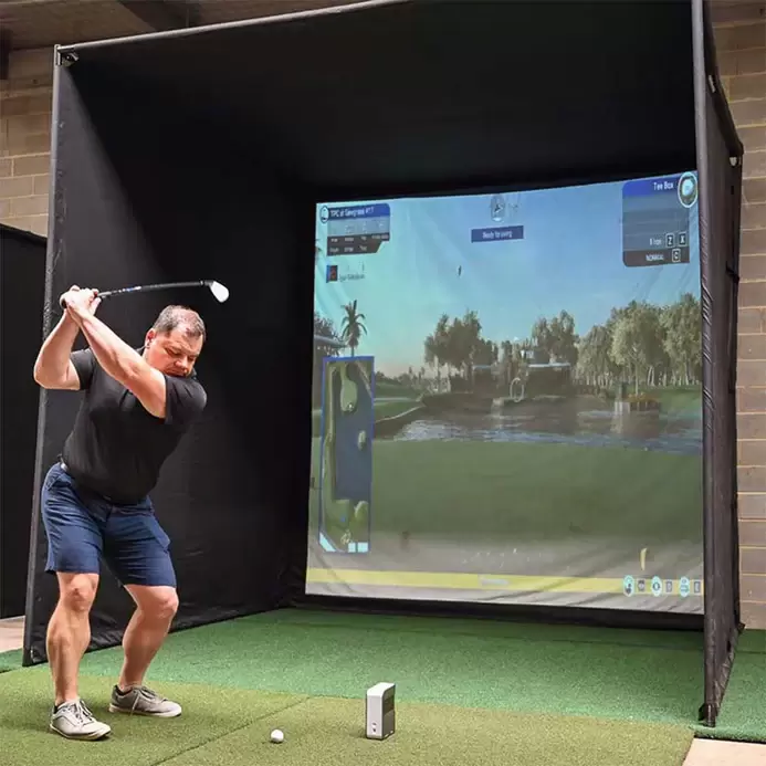 Golf Impact Screen and Golf Simulator Enclosure