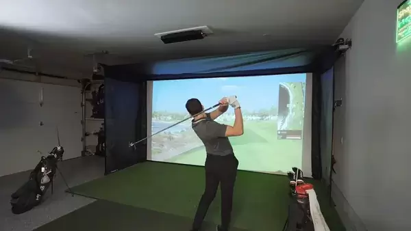 The SportScreen Retractable Golf Impact Screen